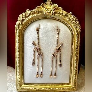 Gold Skeleton Earrings